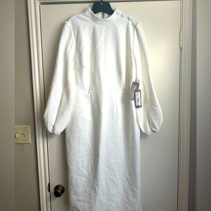 Eve Mendes NY and Company Midi Winter White Dress